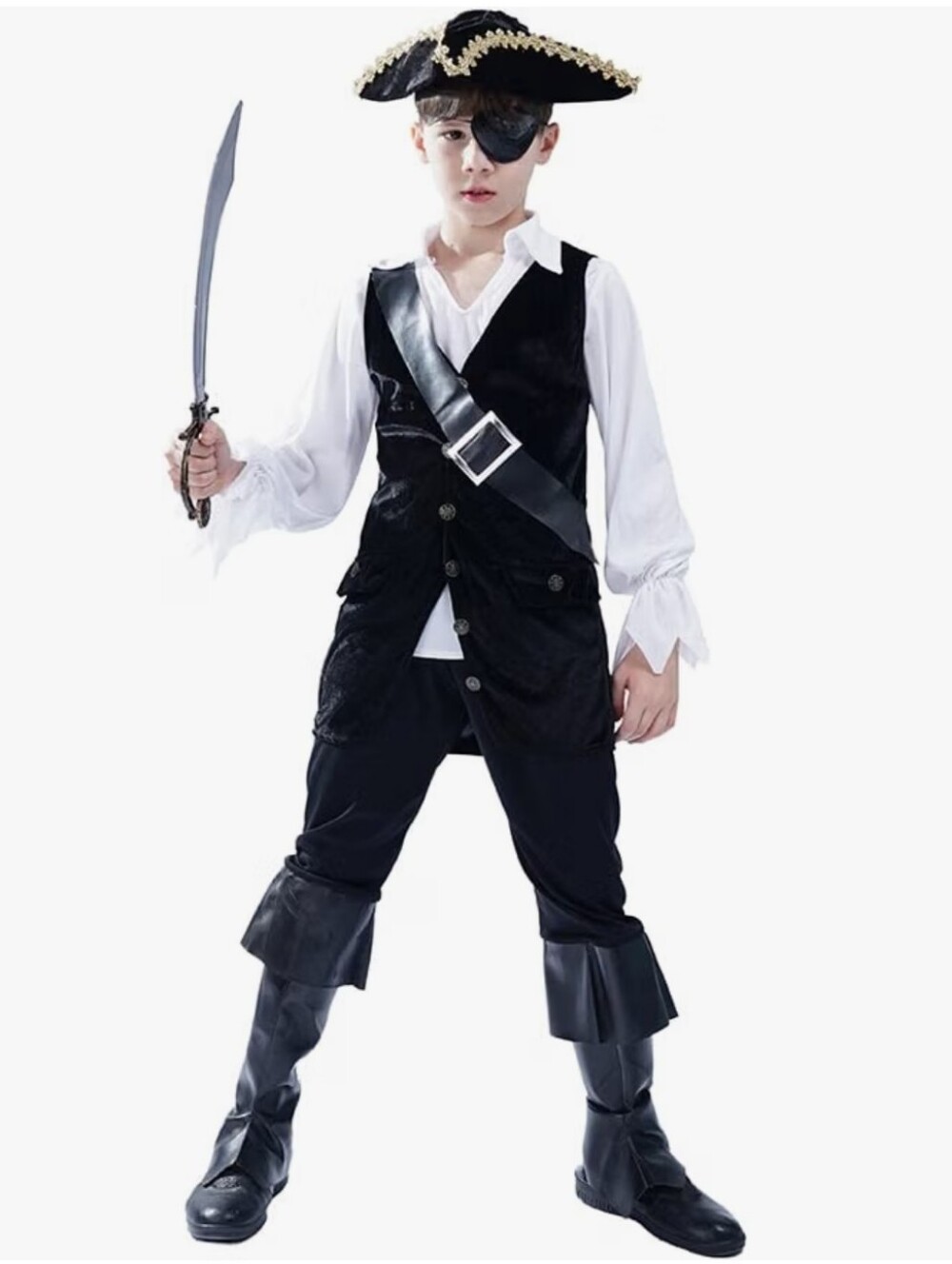 Pirate Costume - NWT, Size 10-12)